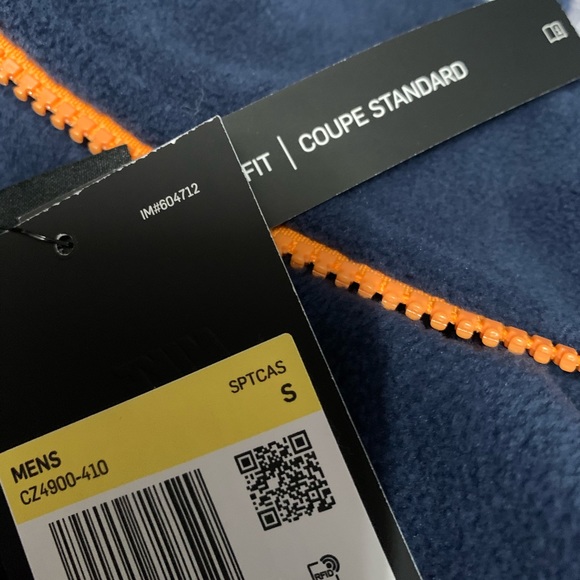 Nike Men's 1/2 Zip Pullover FLEECE JACKET - Picture 3 of 4